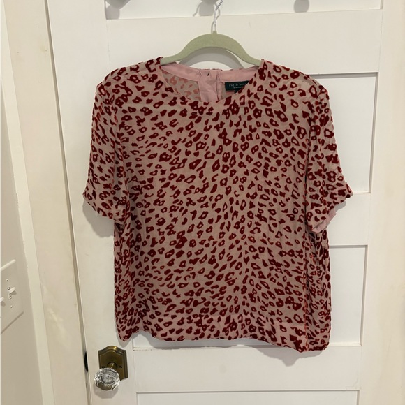 Rag & Bone Pink Patterned Blouse - Picture 3 of 9